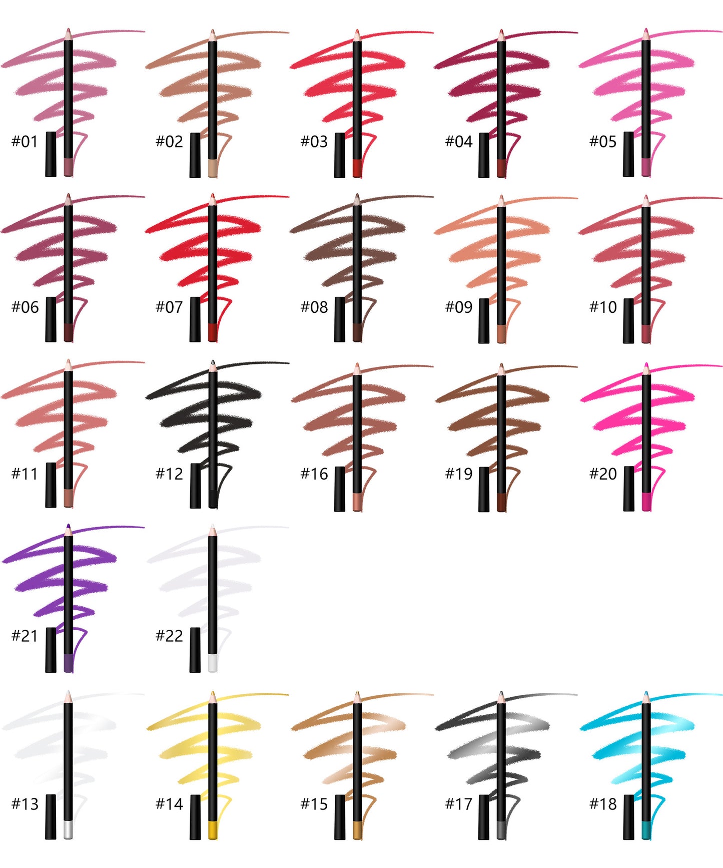 Lalasis amazon sexy waterproof long lasting multi color vegan lip liner