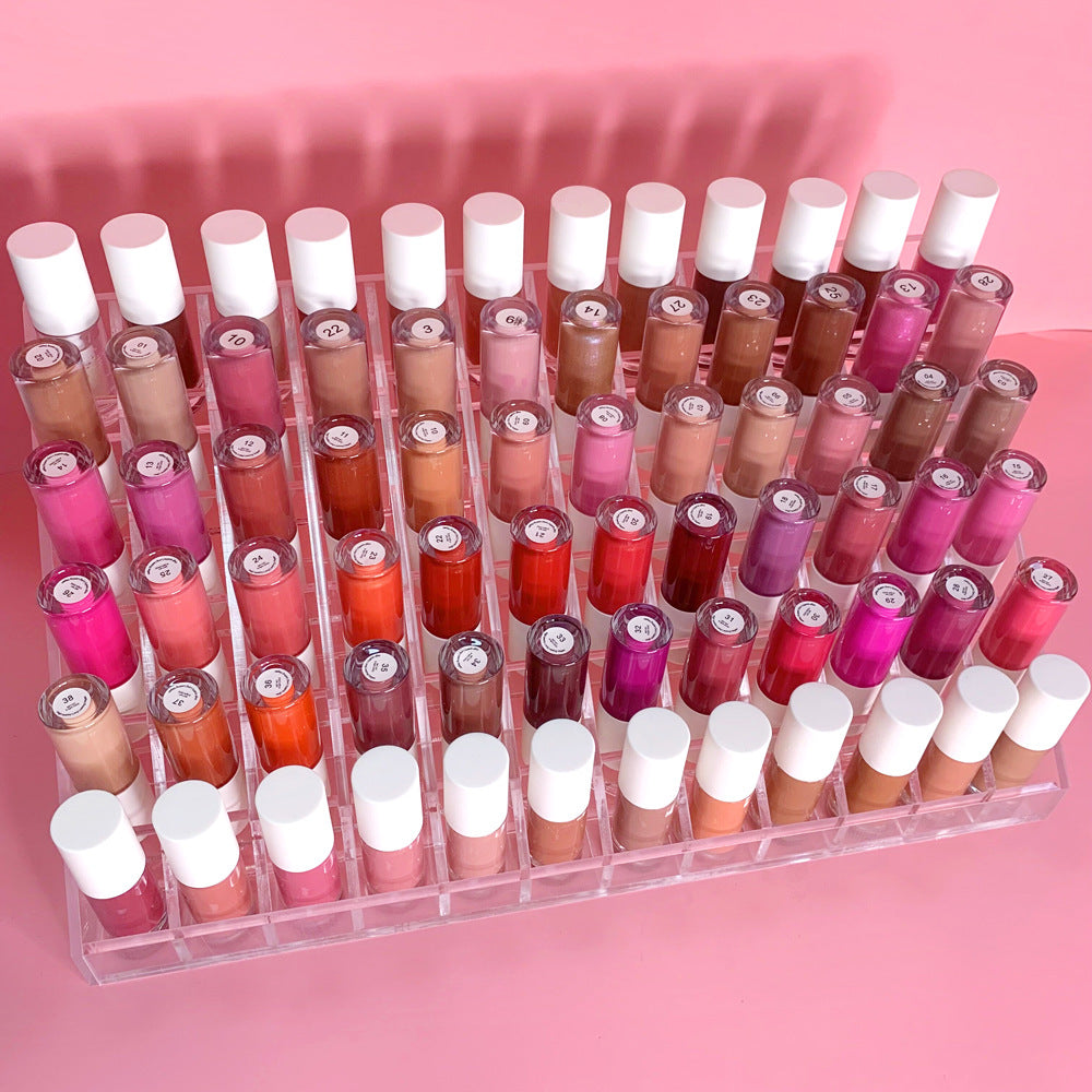 Lalasis 50 colors lipgloss makeup kiss free cosmetics waterproof velvet nude matte liquid lipstick