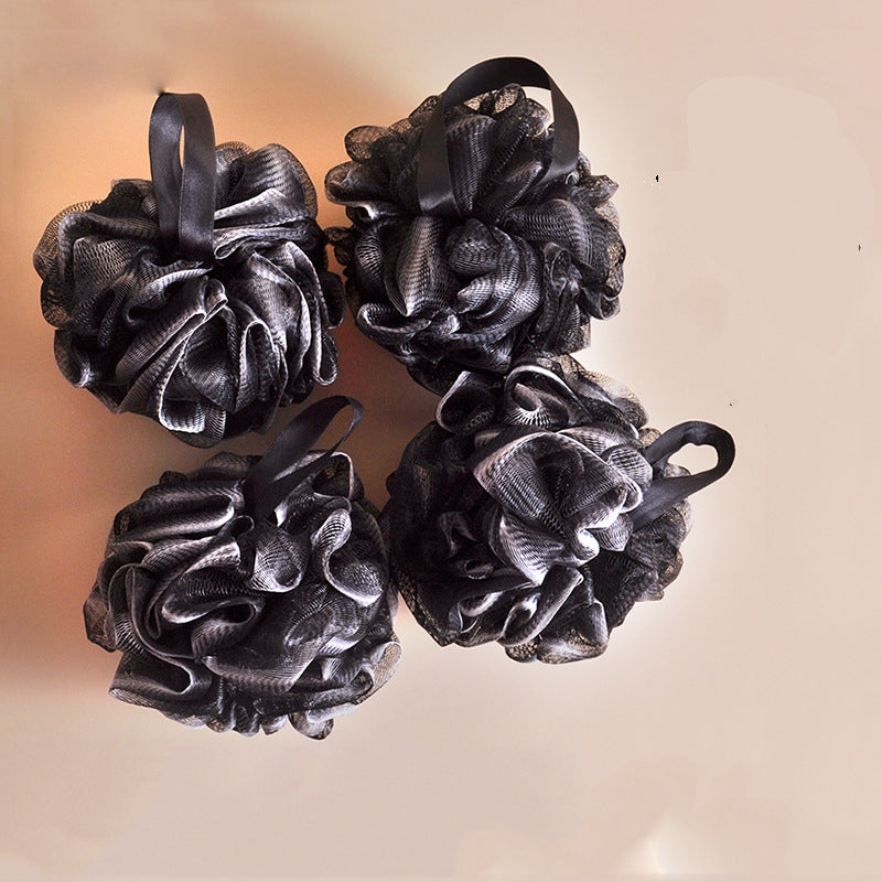 Lalasis 60 gram black natural shower puff ball loofah bath sponge