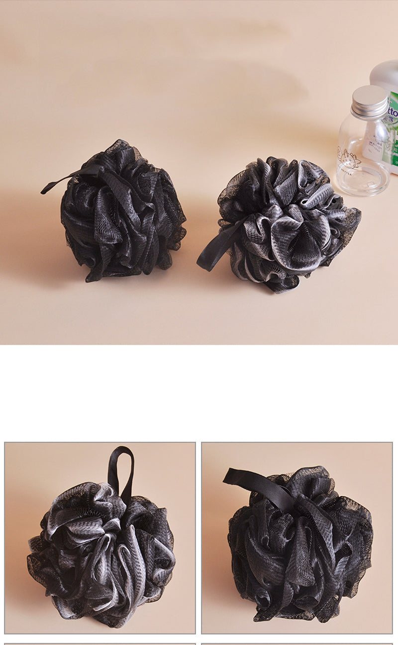 Lalasis 60 gram black natural shower puff ball loofah bath sponge