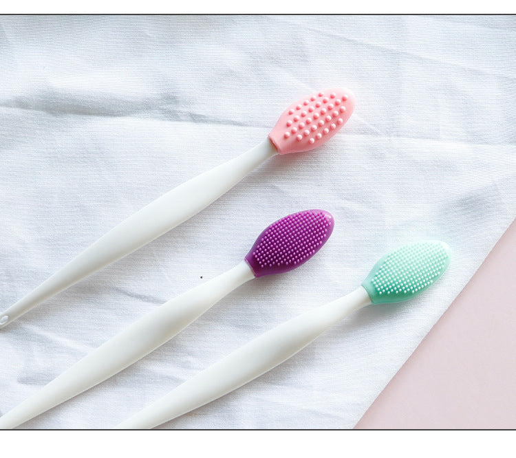 Lalasis silicone makeup tool facial scrubber exfoliating scrub mask lip silicon face brush