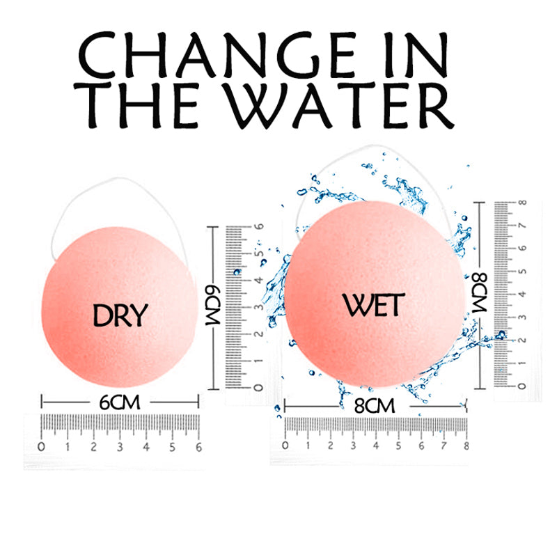 Lalasis 100% natural cleaning exfoliating face konjac sponge