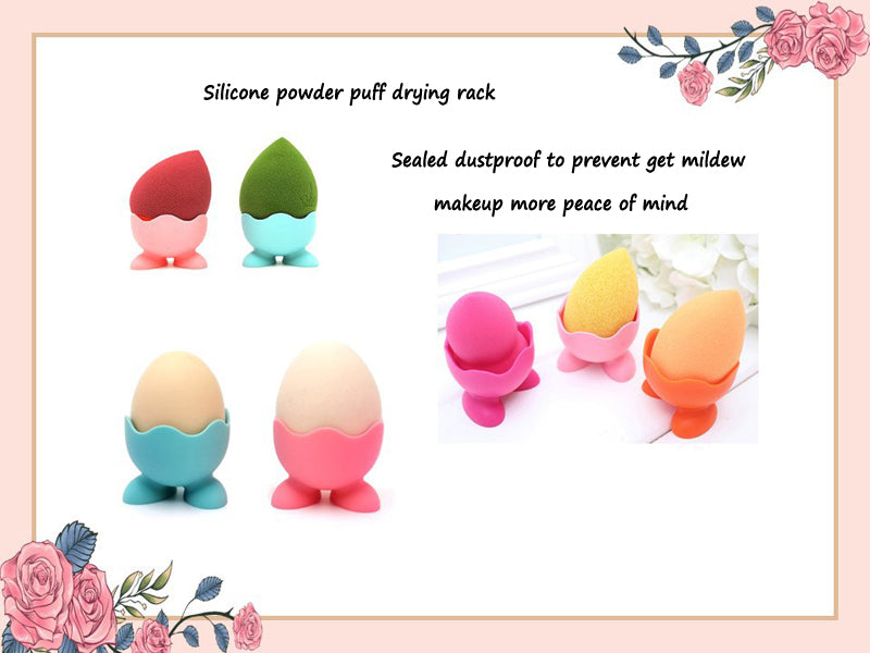 Lalasis silicone egg shape cosmetic beauty makeup sponge holder