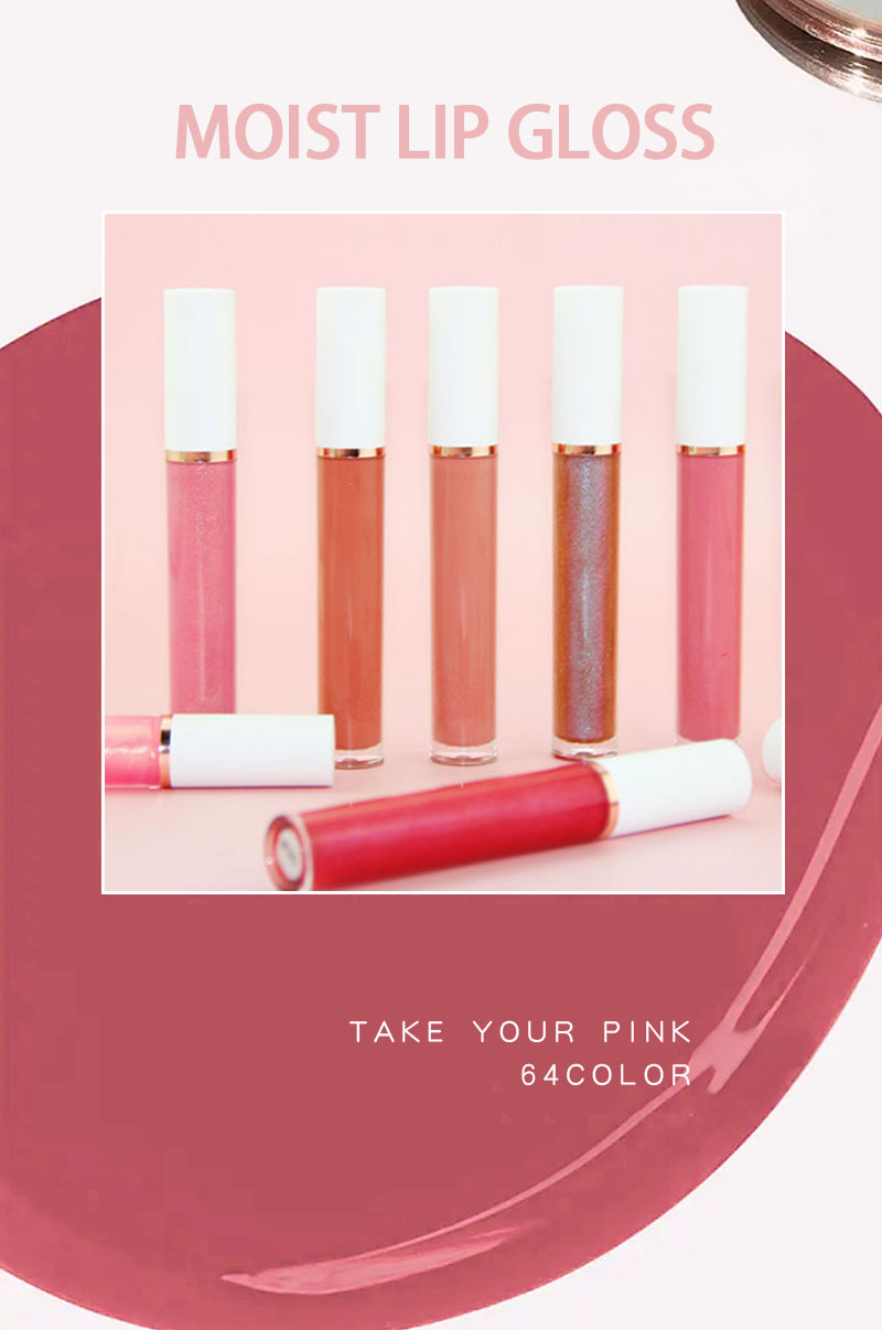 Lalasis 64 colors moisture lipgloss nude vegan glossy clear liquid lipstick lip gloss