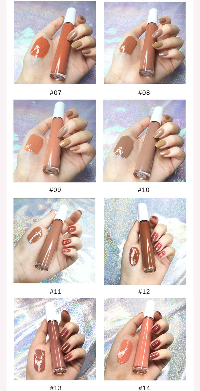 Lalasis 64 colors moisture lipgloss nude vegan glossy clear liquid lipstick lip gloss