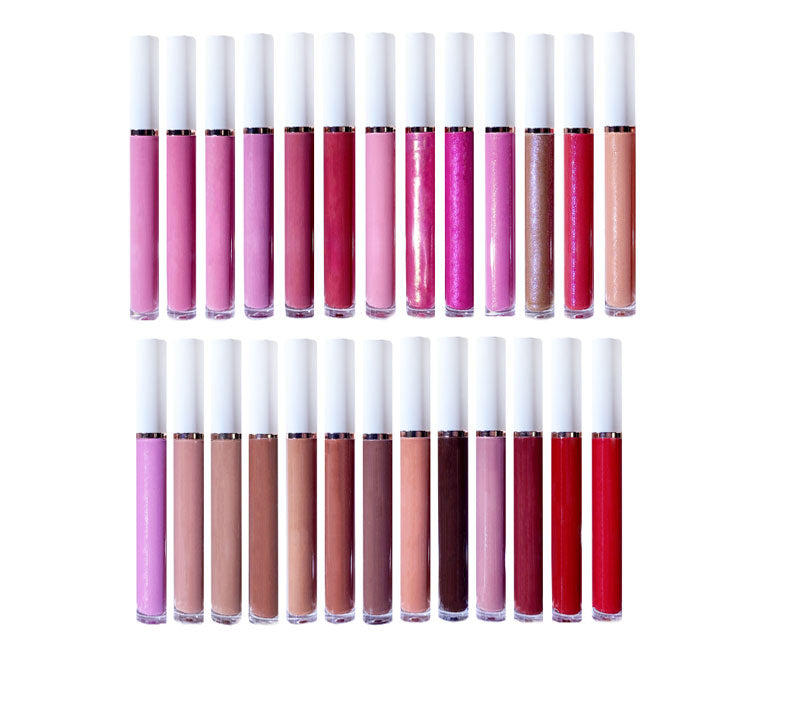 Lalasis 64 colors moisture lipgloss nude vegan glossy clear liquid lipstick lip gloss