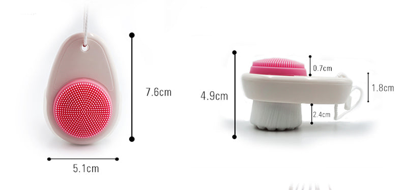 Lalasis best new silicone fiber facial cleansing portable make up brushes