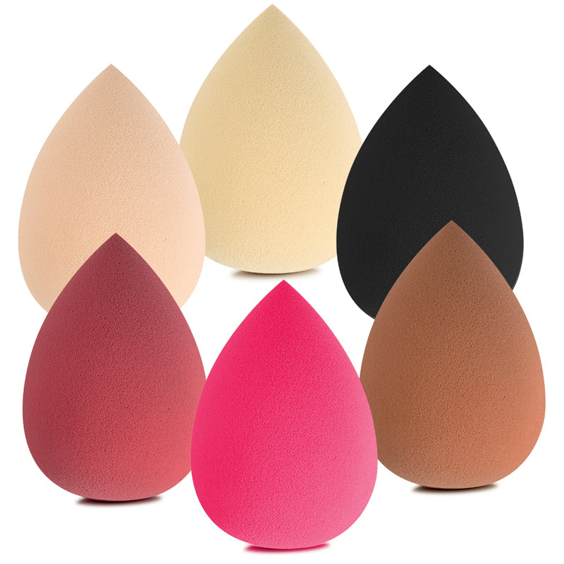 Lalasis new powder makeup sponge puff latex free beauty egg black portable sponge