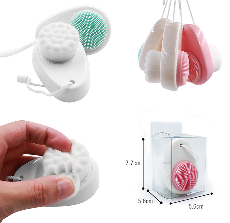 Lalasis best new silicone fiber facial cleansing portable make up brushes