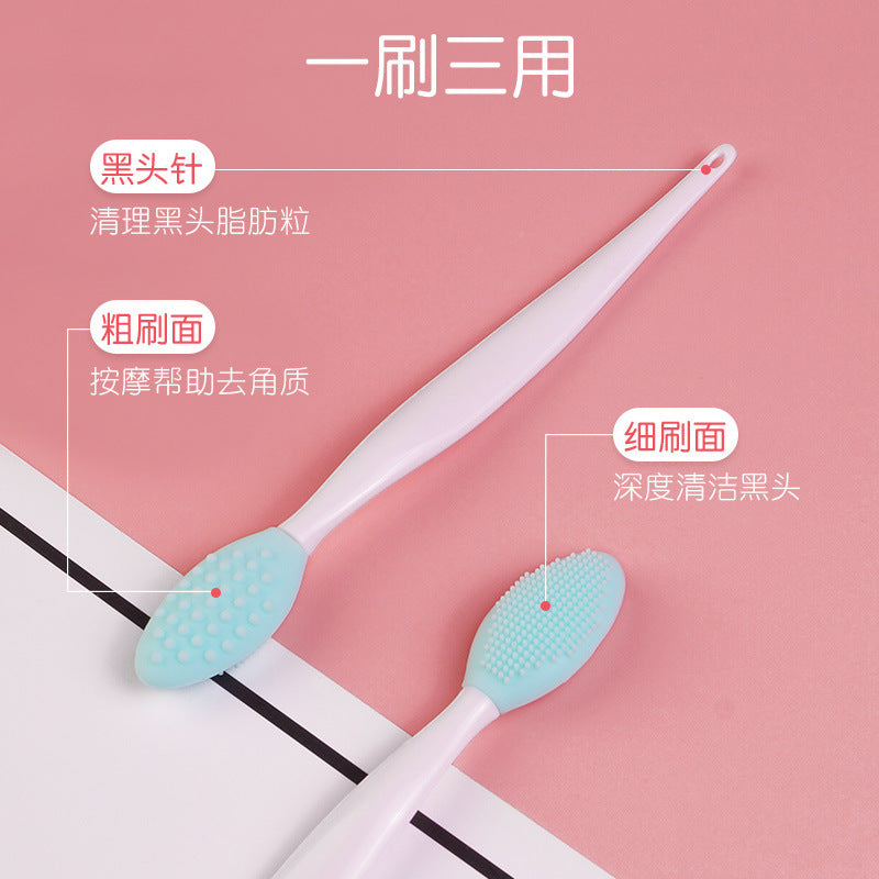 Lalasis silicone makeup tool facial scrubber exfoliating scrub mask lip silicon face brush