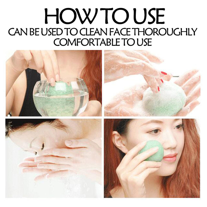 Lalasis 100% natural cleaning exfoliating face konjac sponge