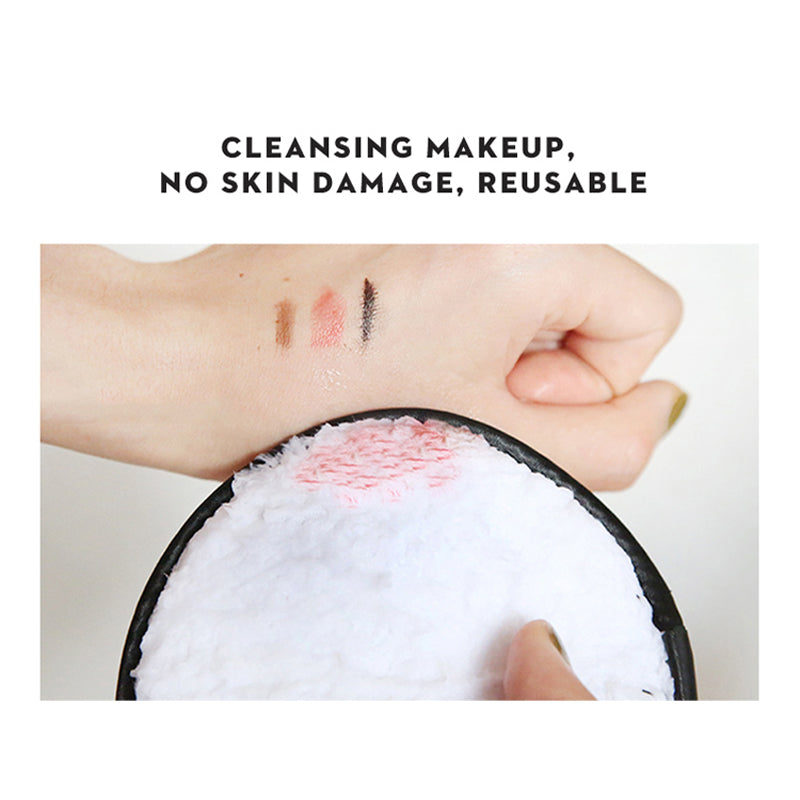 Lalasis face square round reusable facial makeup remover sponge cleaning pad