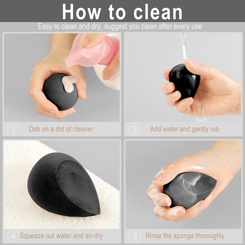 Lalasis face cosmetic puff make up foundation blending beauty latex free makeup sponge