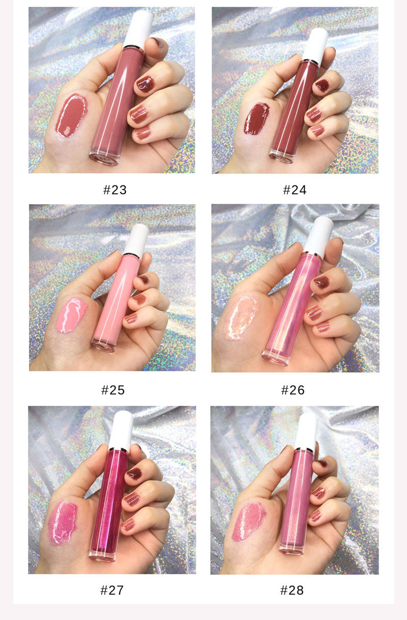 Lalasis 64 colors moisture lipgloss nude vegan glossy clear liquid lipstick lip gloss